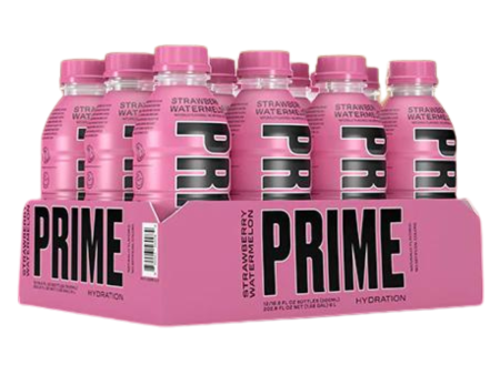 Prime Hydration with BCAA Blend for Muscle Recovery Strawberry Watermelon (12 Drinks, 16 Fl Oz. Each) Online now