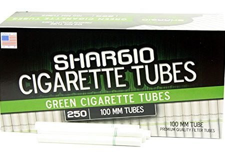 Shargio Green 100mm Menthol Cigarette Tubes 250 Count Per Box For Cheap