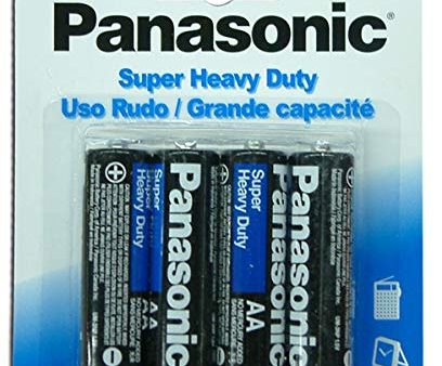 Battery Panasonic AA Super Heavy Duty Batteries 4pc [Pack of 3] Online Hot Sale