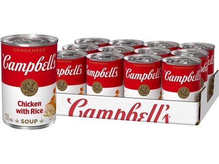 Campbell s Condensed Chicken with Rice Soup, 10.5 oz Can Hot on Sale