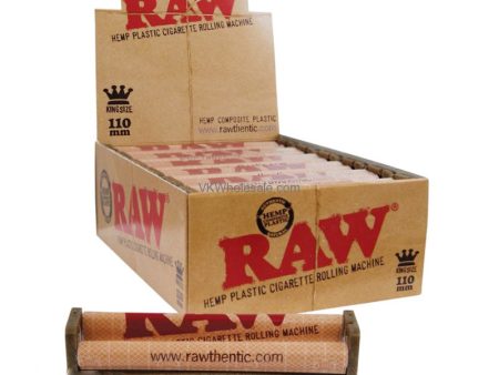 RAW Brand 1 Sealed Box of 110 mm King Size Rolling Machines (12 Count) Fashion