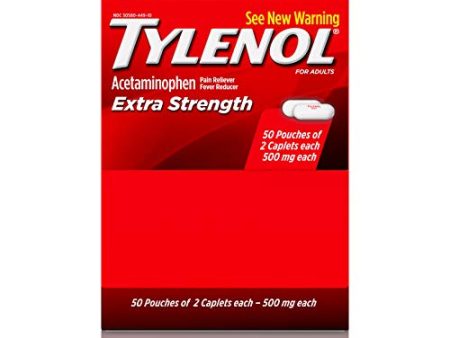 Tylenol Extra Strength Caplets Acetaminophen Pain Reliever Fever Reducer Online Sale