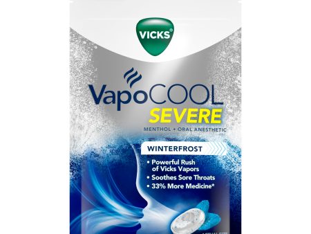 Vicks VapoCOOL SEVERE Medicated Drops, Maximum-Strength Menthol, 18 Count (Pack of 1) For Discount