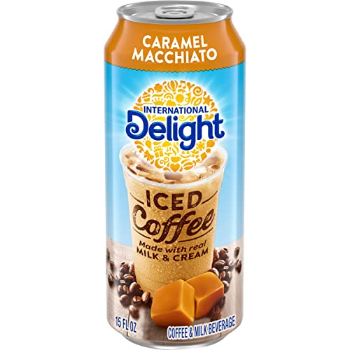 International Delight Iced Coffee, Caramel Macchiato, 15 Fl Oz, Pack of 12 on Sale