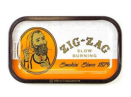 Zig-Zag Metal Rolling Tray Small Classic Online Sale