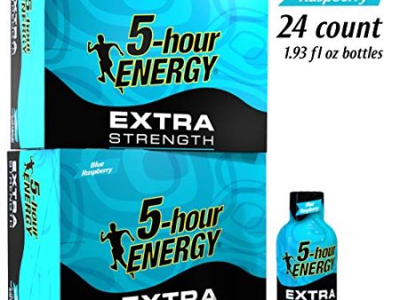 5-hour ENERGY Shot, Extra Strength Blue Raspberry, 1.93 Ounce, 12 count (2-Cases) Online Hot Sale