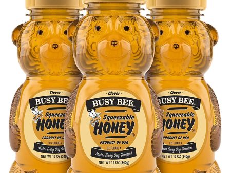 Busy Bee Squeeze Bear Clover Honey, 12 oz (1-Bottle) For Cheap