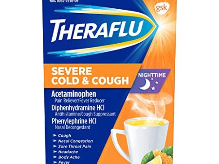 Theraflu Severe Cold and Cough Medicine for Adults and Children 12+ (6 Count) Cheap