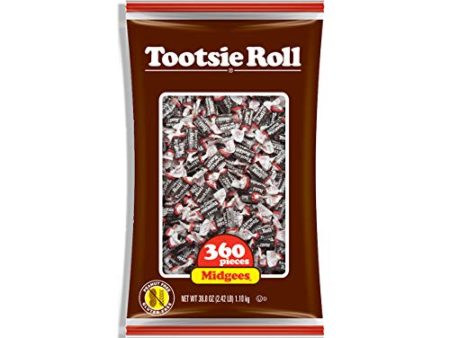 Tootsie Roll Midgees - 360 Piececount, 38.8 Oz Bag, Chocolate Hot on Sale