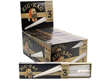 Zig-Zag King Size Pre Rolled Cones 24x 3 Pack Case 72 Total Sale