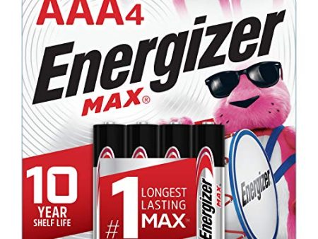 Energizer AAA Batteries, Max Alkaline, 4 Count on Sale