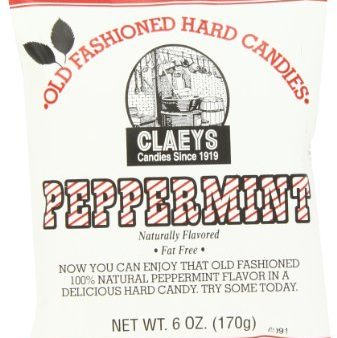 Claey s Natural Peppermint Drops, 6-Ounce Packages (Pack of 12) Sale