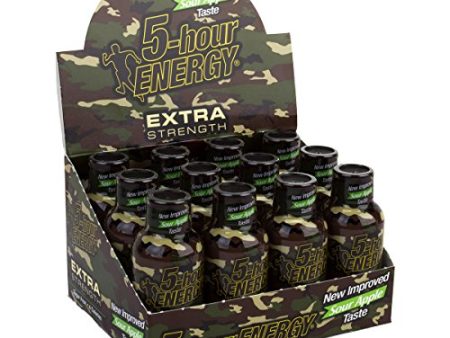 5-hour ENERGY¬® Shot, Extra Strength, Sour Apple, 1.93 oz., 12 Count Hot on Sale