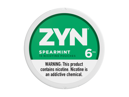 ZYN Spearmint Nicotine Pouches 6mg (Pack of 5) Online