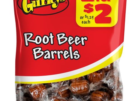 Gurley s Root Beer Barrels Candy, Authentic Draft Root Beer Flavor Hard Candy Sweets (Pack of 12) Online