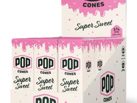 Pop Cones Pre Rolled Cones with a Flavor Burst Pop - Pop Inside A Tip Natural Unbleached & Ultra Thin Paper Available in King Size & 1 1 4 Paper Fashion