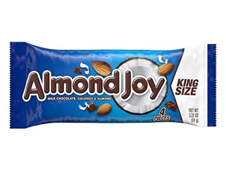 ALMOND JOY, Chocolate Coconut Candy Bar, King Size, 4 Pieces (Pack of 18) Fashion