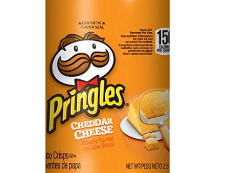 Pringles Potato Crisps Chips Cheddar Cheese, 2.5 Ounce Can Online