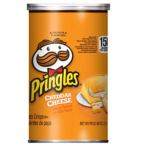 Pringles Potato Crisps Chips Cheddar Cheese, 2.5 Ounce Can Online