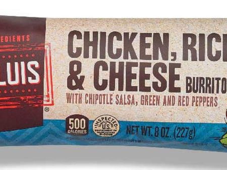 Deli Express Chicken Rice and Cheese Burrito, 8 Ounce (Pack of 10) Online Sale