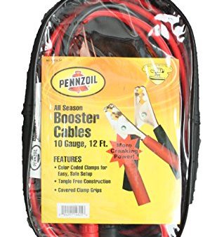 Pennzoil 12ft. 10 Gauge Booster Jumper Cables Supply