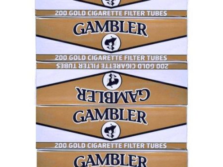 Gambler Light King Size Cigarette Tubes 200 Count Per Box (Pack of 5) Fashion