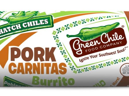 Green Chile Food Carnitas Burrito with Salsa Monterey Jack Black Beans and Cilantro Lime Rice, 7 Ounce (Pack of 12) For Cheap