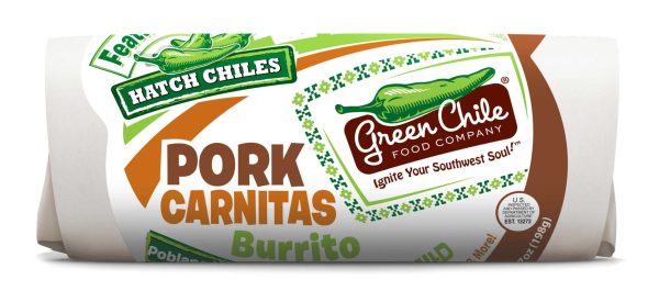 Green Chile Food Carnitas Burrito with Salsa Monterey Jack Black Beans and Cilantro Lime Rice, 7 Ounce (Pack of 12) For Cheap