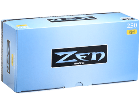 Zen Light Blue 100mm Cigarette Tubes 250 Count Per Box For Sale