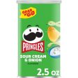 Pringles Potato Crisps Chips, Sour Cream & Onion, 2.5oz Fashion