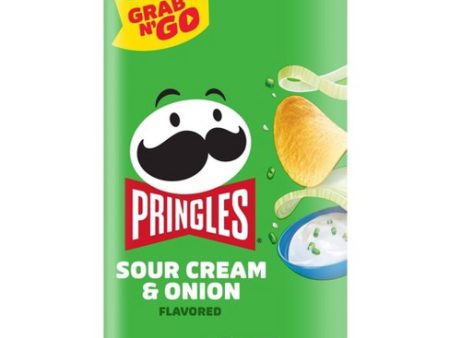 Pringles Potato Crisps Chips, Sour Cream & Onion, 2.5oz Fashion