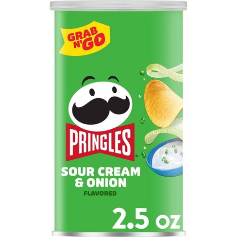 Pringles Potato Crisps Chips, Sour Cream & Onion, 2.5oz Fashion