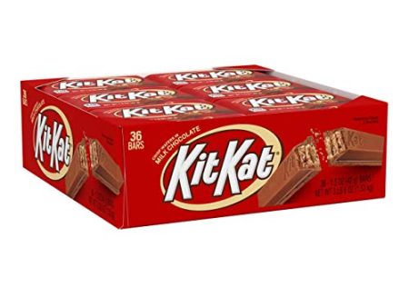 Kit Kat Milk Chocolate Candy Bar, 1.5 Oz Bars (Pack of 36) Hot on Sale