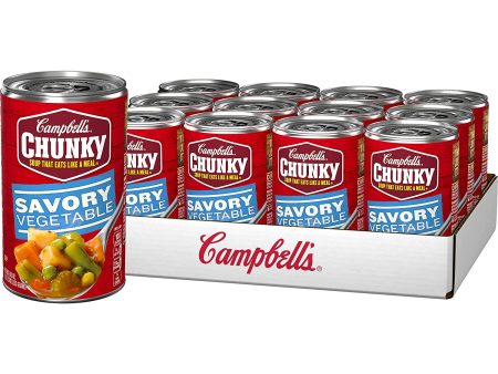 Campbell s Chunky Savory Vegetables Soup, 18.8 oz Online now