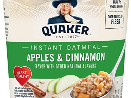 Quaker, Instant Oatmeal Express, Apples & Cinnamon, 1.51 Oz on Sale