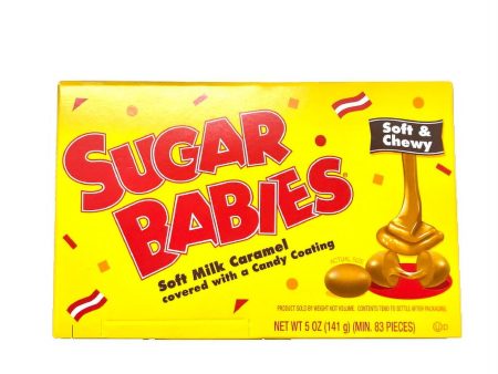 Sugar Babies Soft Milk Caramels, Chewy Candy Theater Box, 5 oz Each - Delicious Caramel Flavor, Perfect for Sharing (Pack of 12) Discount