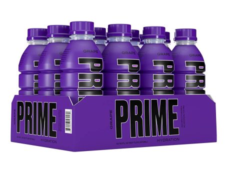 Prime Hydration with BCAA Blend for Muscle Recovery Grape (12 Drinks, 16 Fl Oz. Each) Online Sale