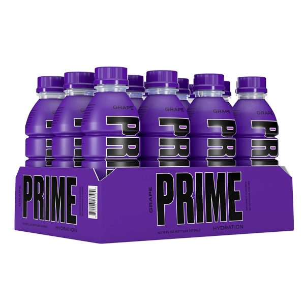 Prime Hydration with BCAA Blend for Muscle Recovery Grape (12 Drinks, 16 Fl Oz. Each) Online Sale