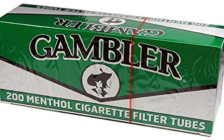 Gambler Green Menthol King Size RYO Cigarette Tubes 200 Count Box Online now