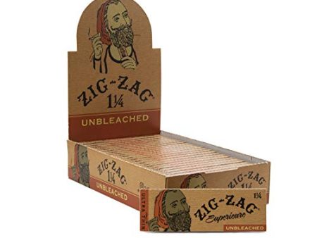 Zig-Zag Unbleached Rolling Papers 1 1 4 (24 Booklets Retailers Box) Discount