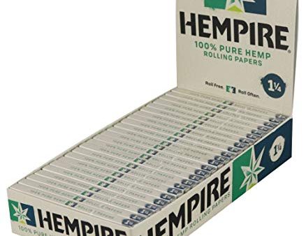 Hempire Hemp Rolling Papers - 1 1 4  24 Count Display Online Sale