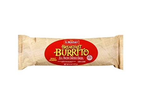 Ruiz El Monterey Egg and Bacon, Cheese Salsa Burrito, 8 Ounce -- 12 per case. on Sale