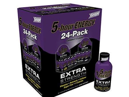 5-hour ENERGY Shot, Extra Strength Grape, 1.93 oz, 12-Count [2-Cases] Cheap