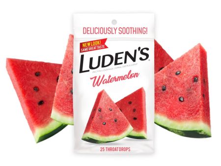 Luden s Watermelon Cough Throat Drops Pectin Lozenge Oral Demulcent 25 pcs per Pack (1-Pack) Online