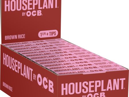 Houseplant® by OCB® Brown Rice 1 1 4 Rolling Papers + Tips Online Hot Sale