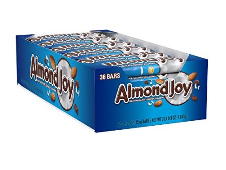 Almond Joy Chocolate Coconut Candy Bar Multicolored, 1.61 Ounce (Pack of 36) Hot on Sale