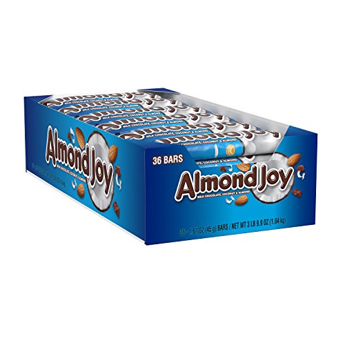 Almond Joy Chocolate Coconut Candy Bar Multicolored, 1.61 Ounce (Pack of 36) Hot on Sale