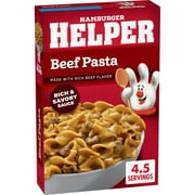 Hamburger Helper Pasta Beef with Rich Beef Flavor, 5.9 Ounces Box Supply