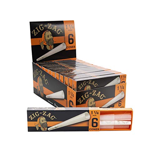 Zig-Zag Paper Cones 1 and 1 4 (24 Packs per Carton) on Sale