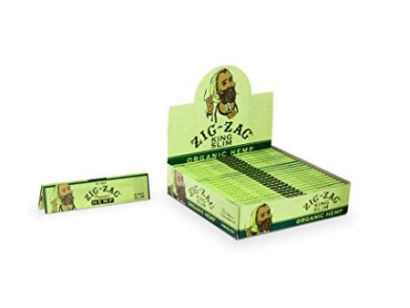 Zig Zag Rolling Papers King Slim Organic Green (24 Booklet Carton) Online Sale